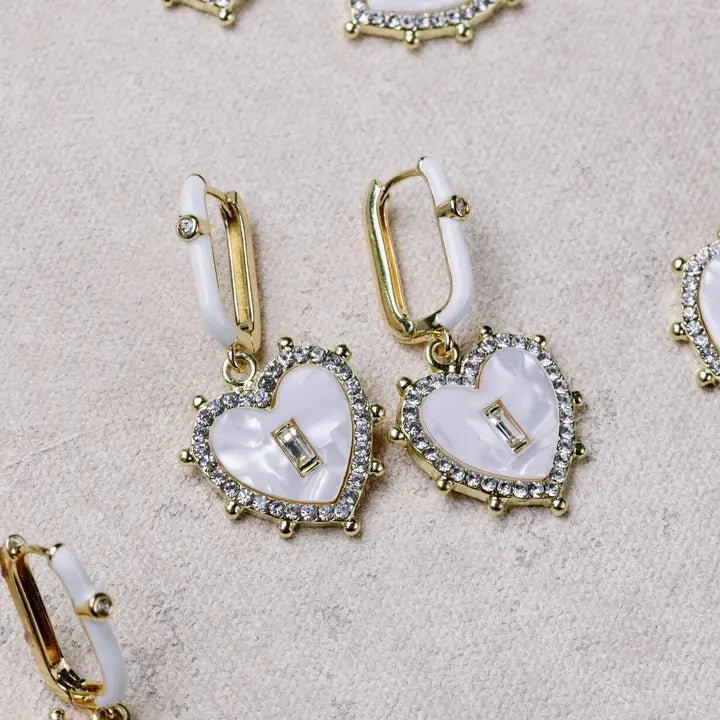 Diamond Capri Heart Drops