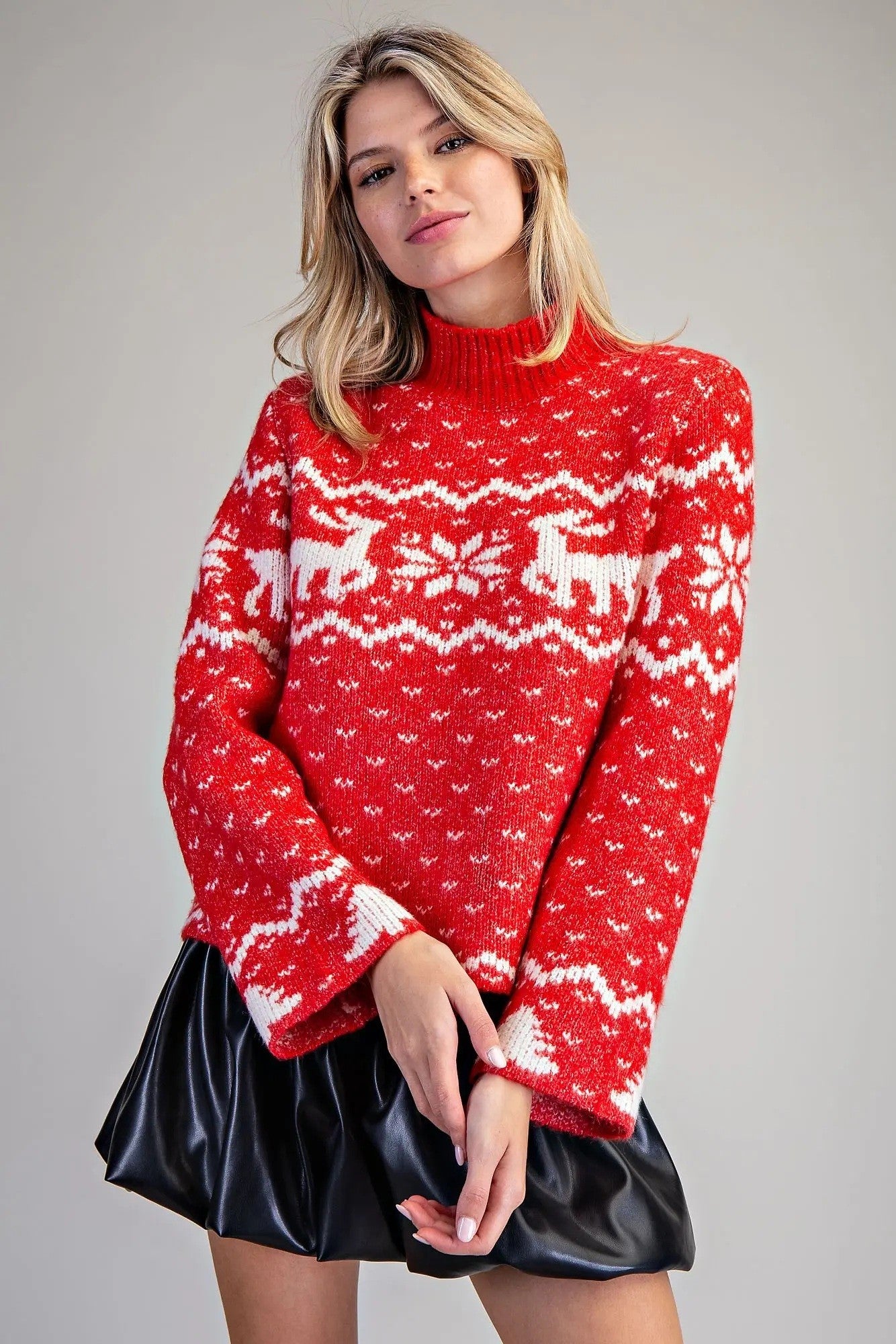 Tis the Season Mock Neck