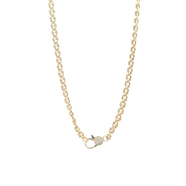 Marlyn Twist Link Chain with Cz Clasp