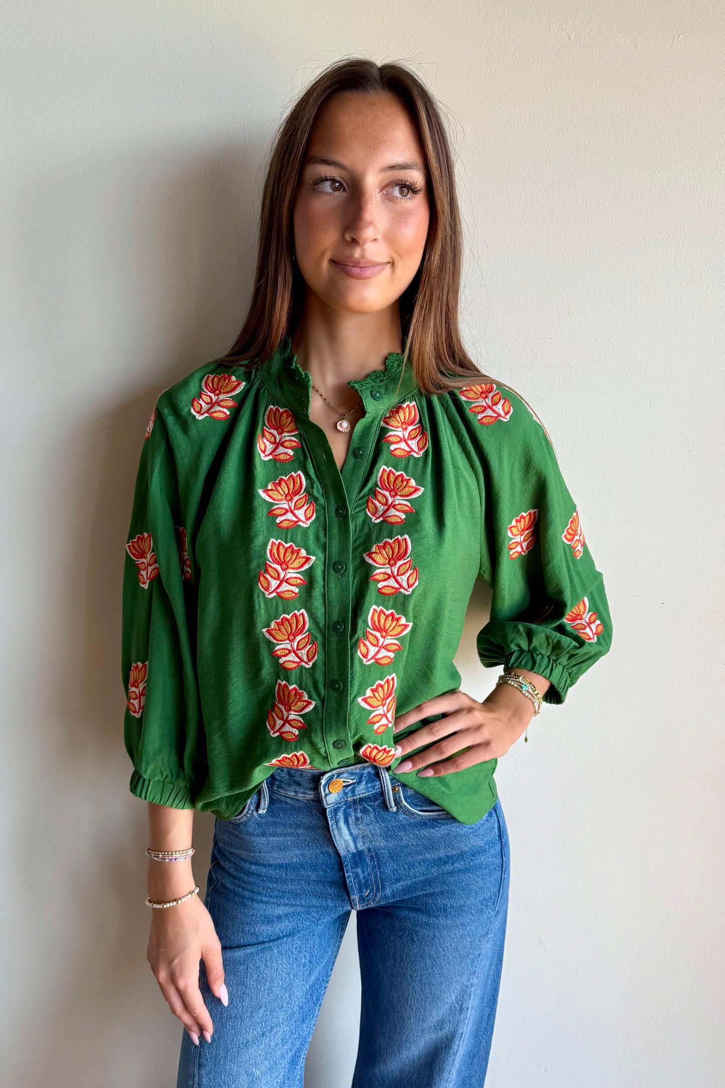 Lotus & Lime Blouse