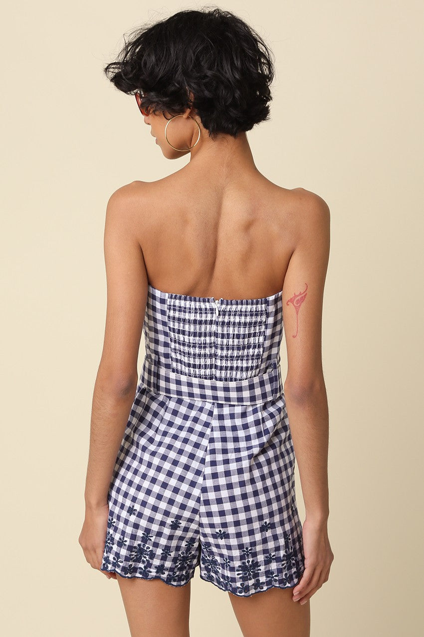 Frances Gingham Romper