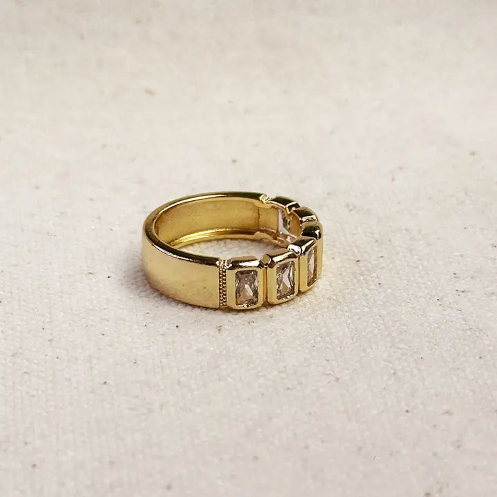 Chunky Cz Ring