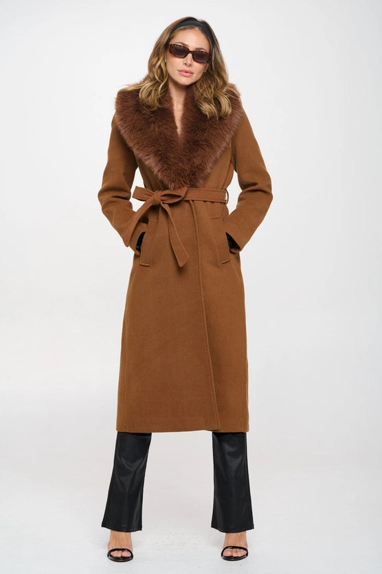Heidi Classic Trench w/Removable Fur