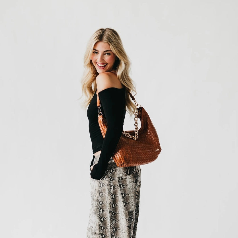 Sienna Slouchy Woven Shoulder Bag