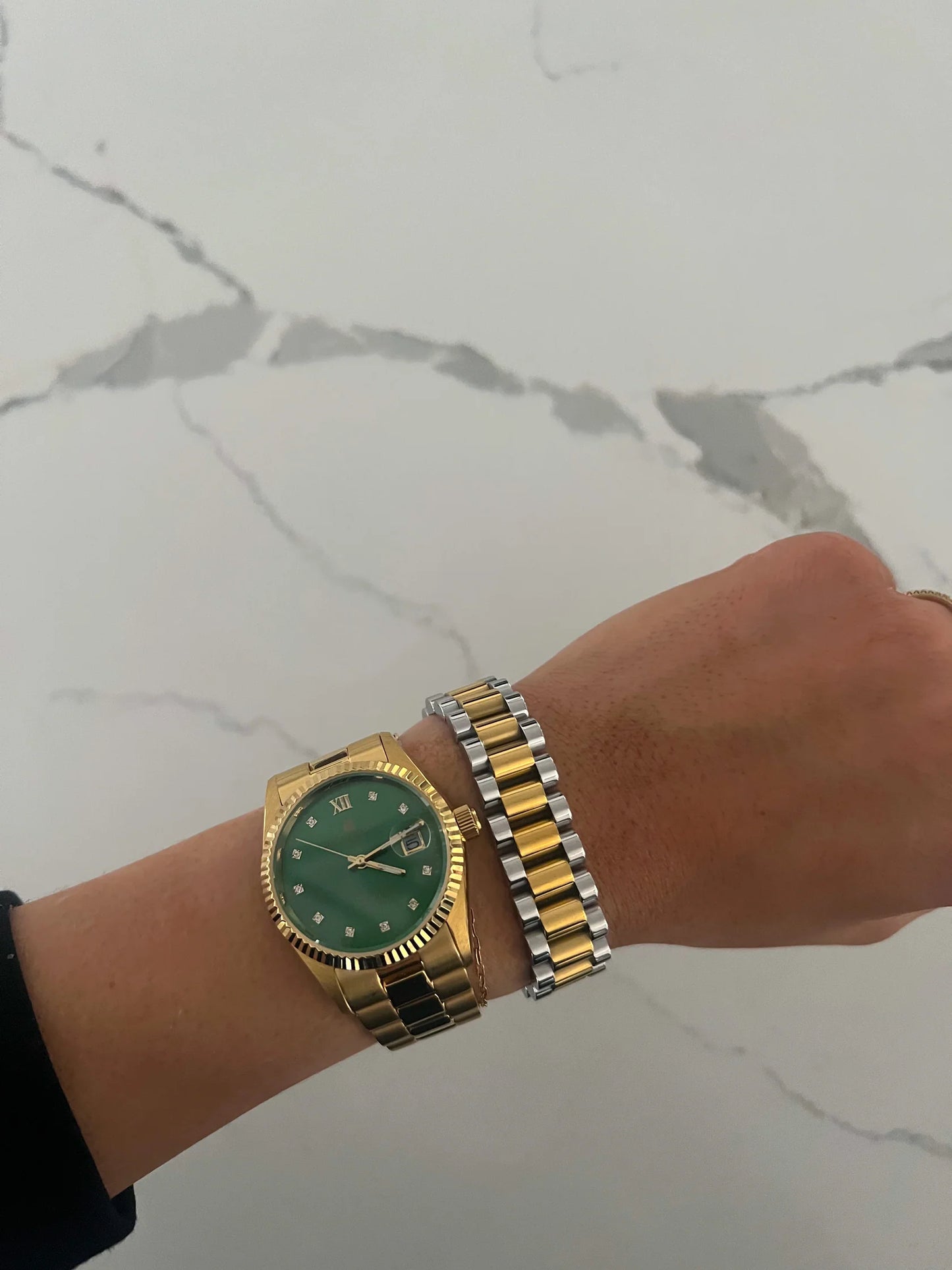 XL 2 Tone Rolly Bracelet
