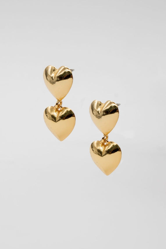 Double Heart Earrings