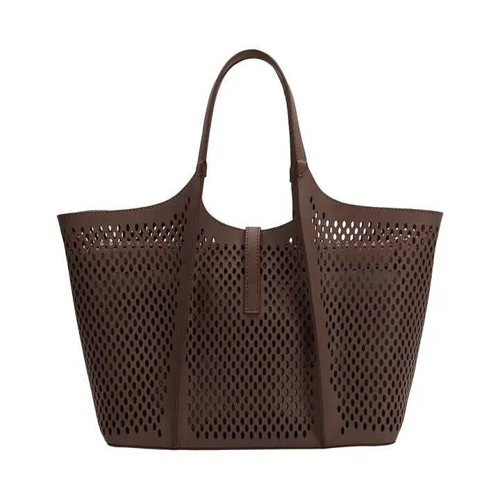 Malia Laser Cut Tote Bag