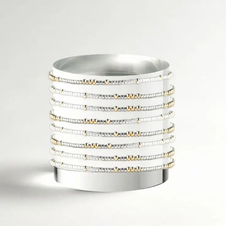 Confetti Beaded Bangle