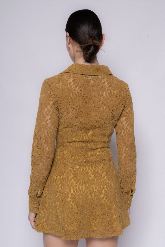 Retro Floral Lace Mini