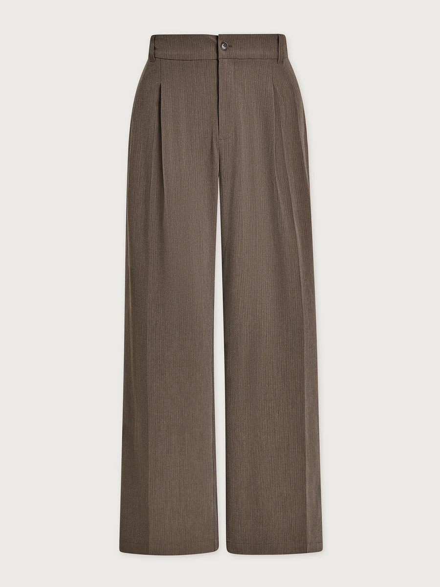 Textured Pinstripe Trouser