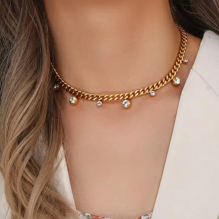 Nova CZ Cuban Chain Necklace