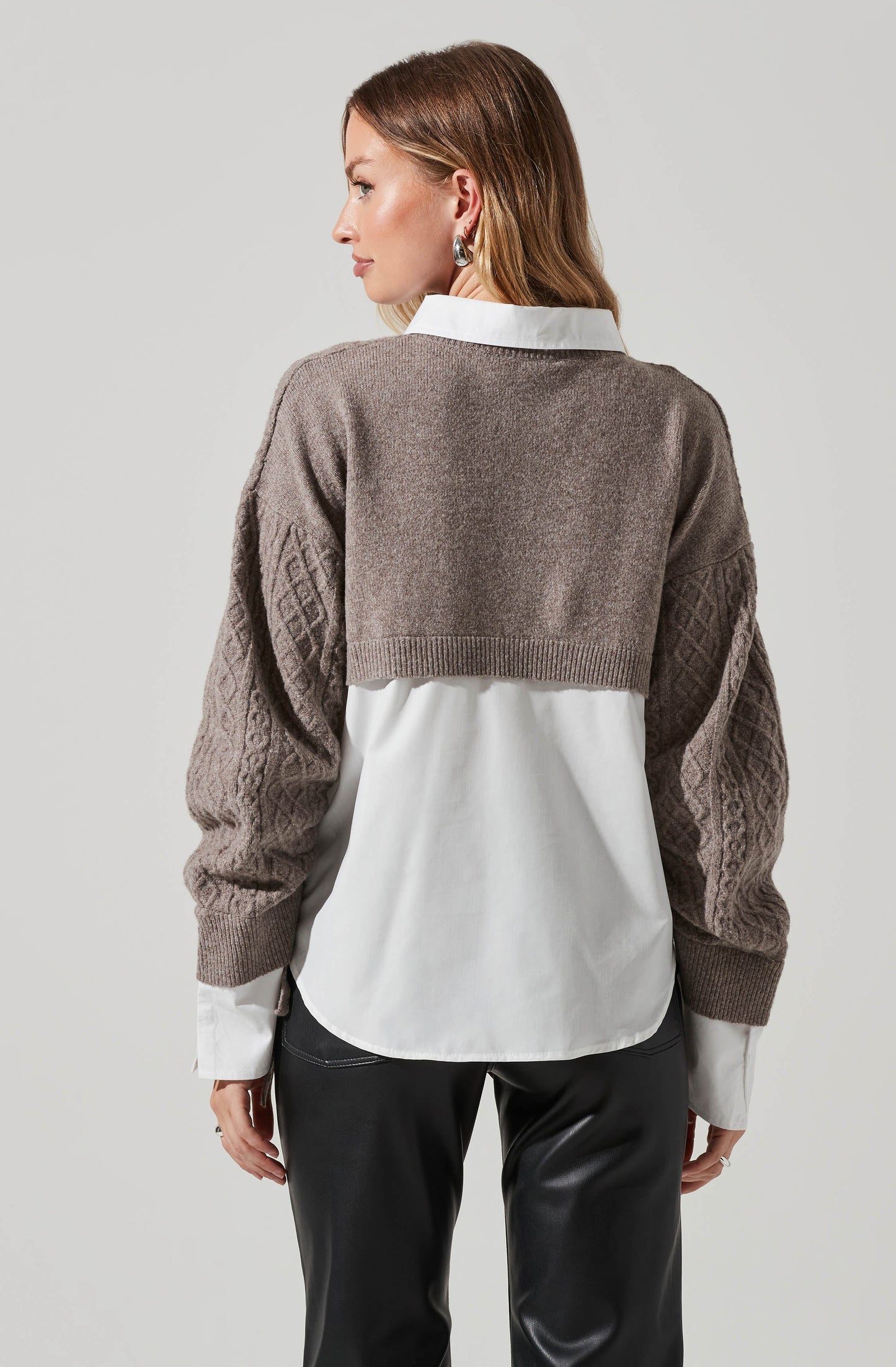 Astr Carol layered Sweater