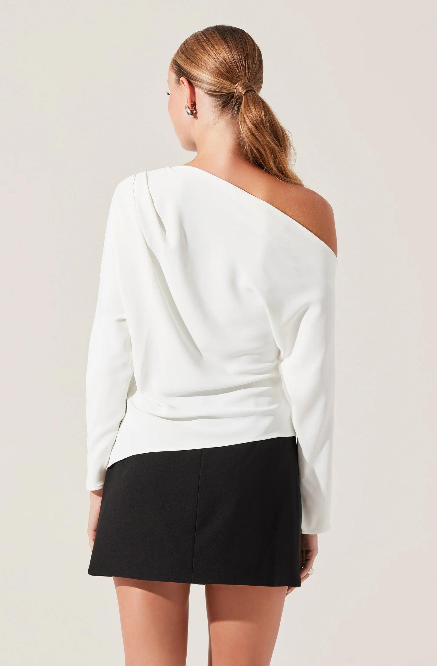 Orlia Off Shoulder Asymmetric Top