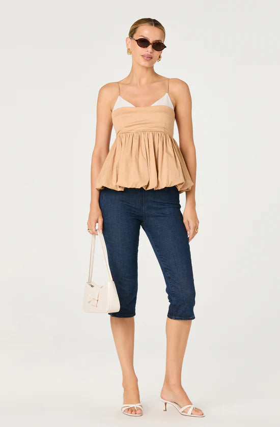 Alon Bubble Peplum Top