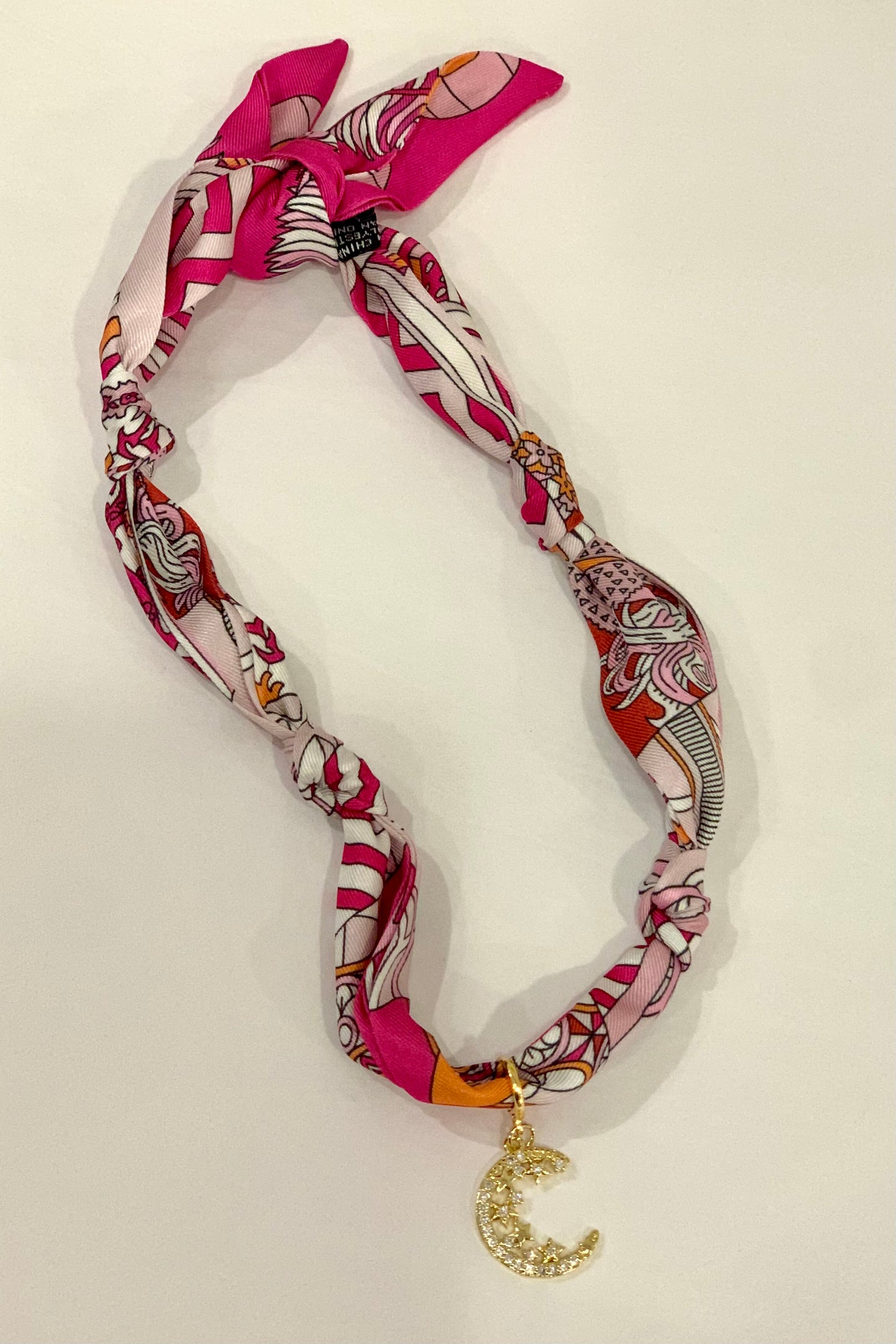 Starry Moon Scarf Necklace