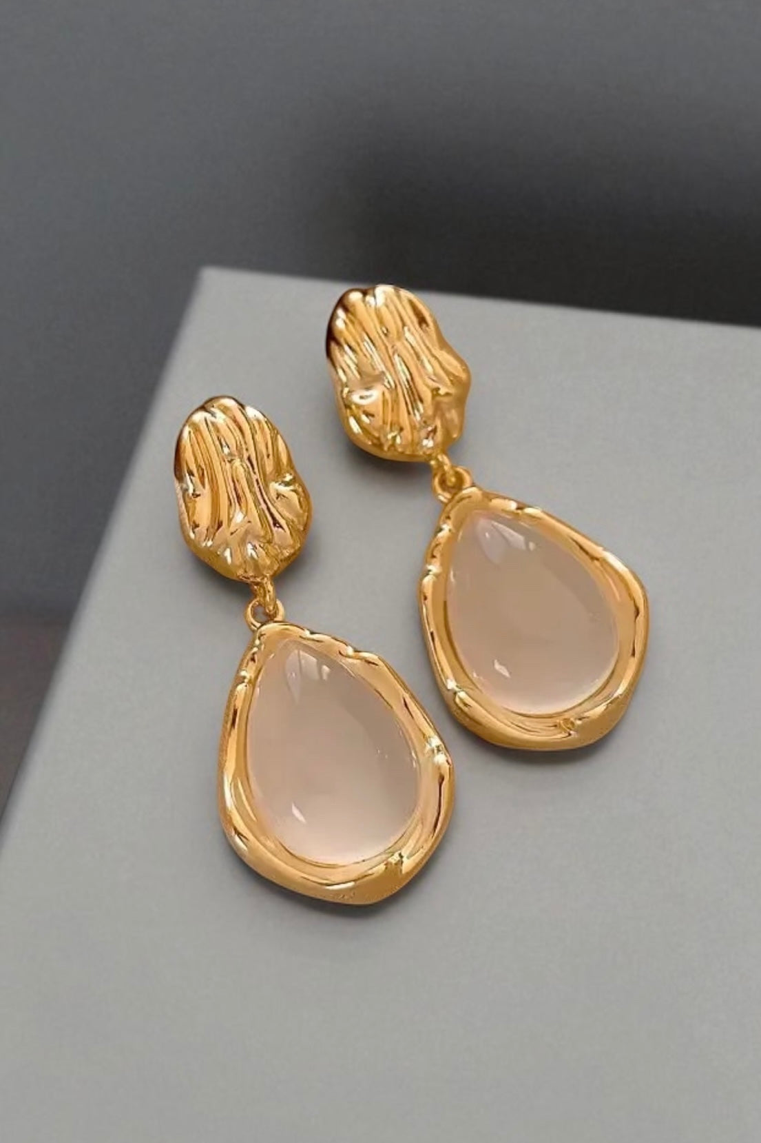 Oval Drop Earrings