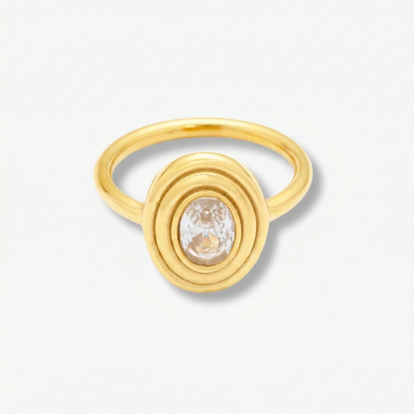 Clair Oval Bezel Ring