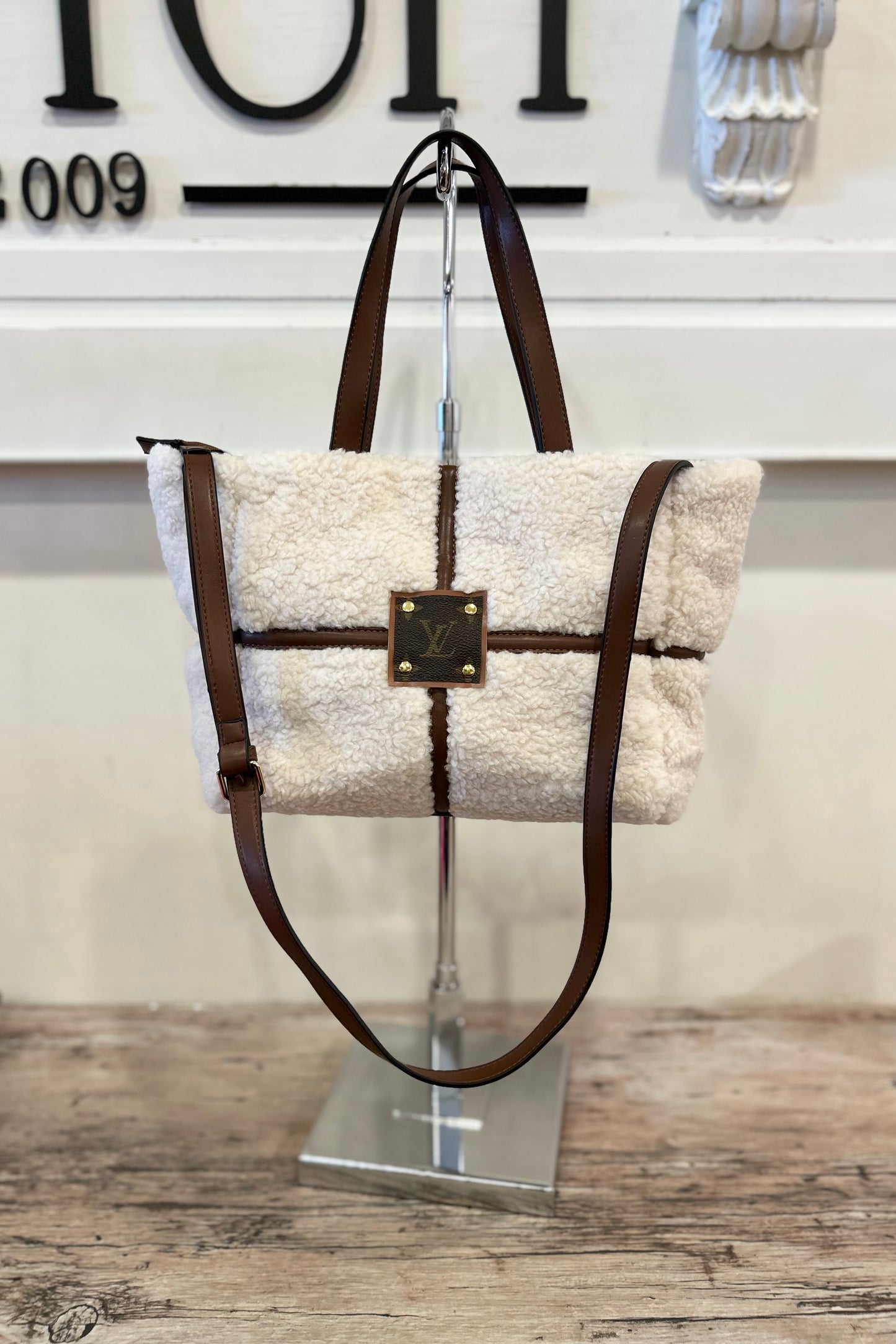 Up-Cycled Sherpa Tote