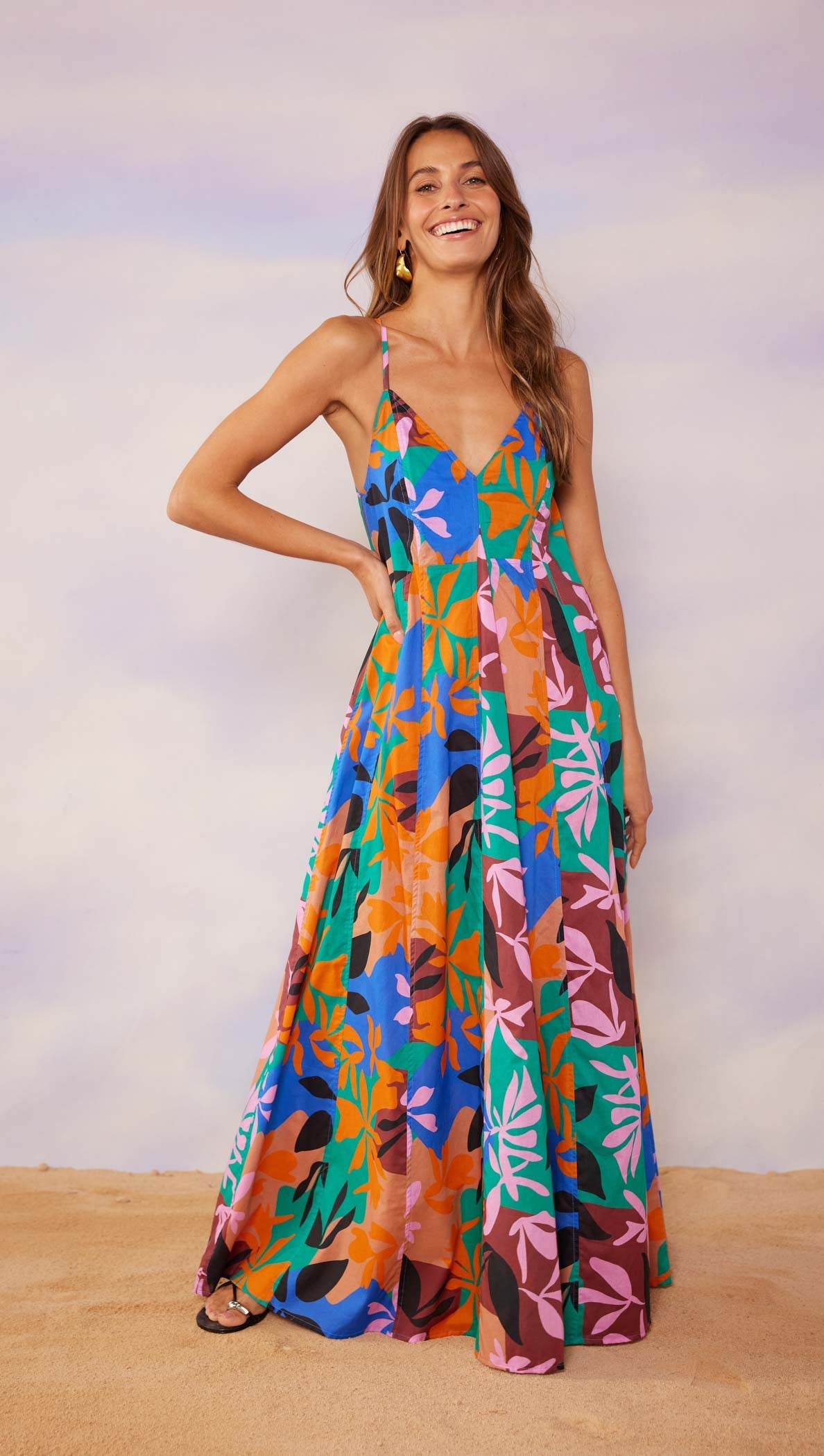 Ananya Strappy Tent Midi Dress – Klutch