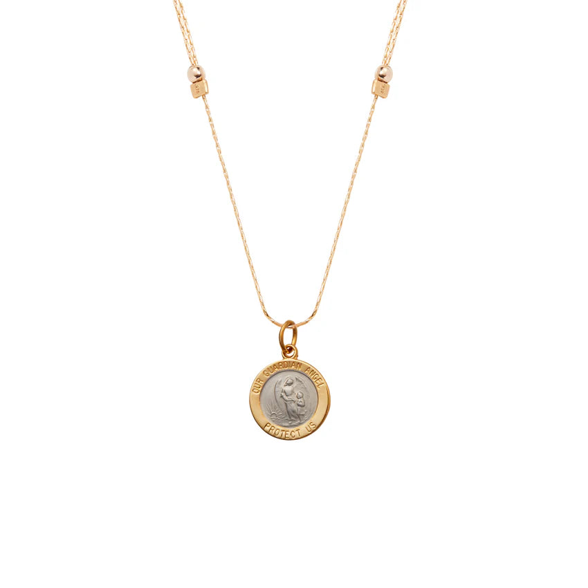 Guardian Angel Chain Slider Necklace