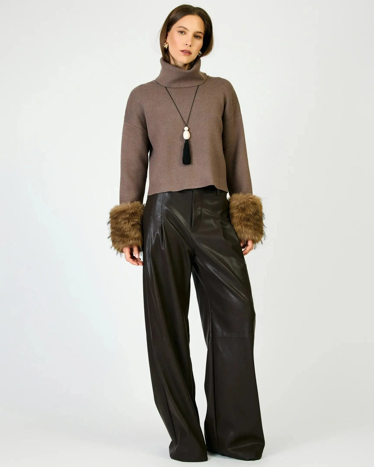 Hadley Fur Cuff Sweater