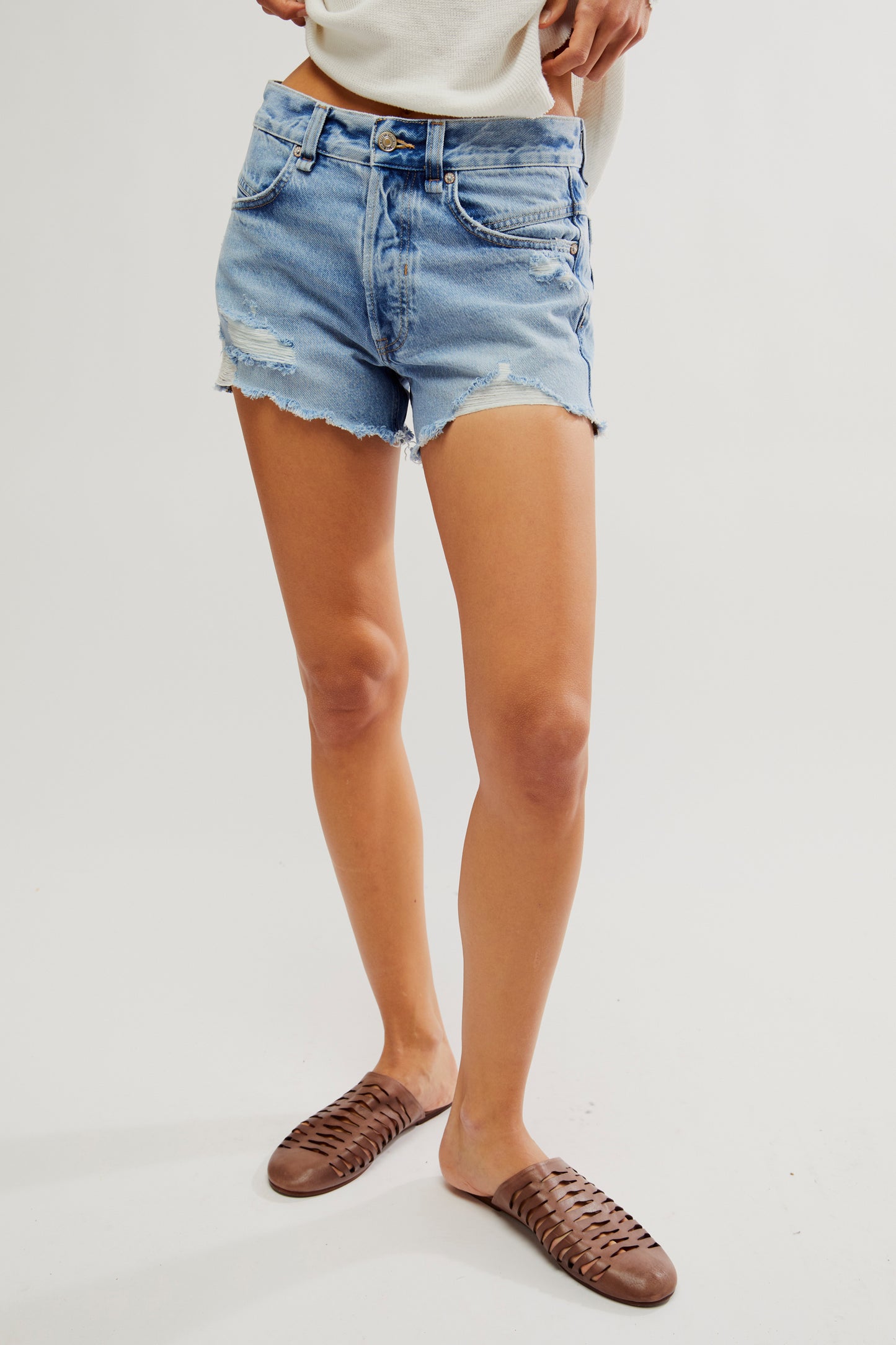 Now or Never Denim Shorts