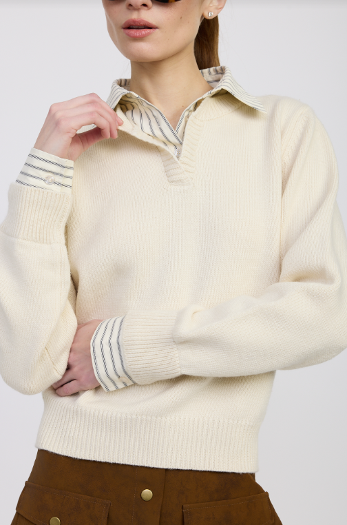 Azra Mixed Media Sweater