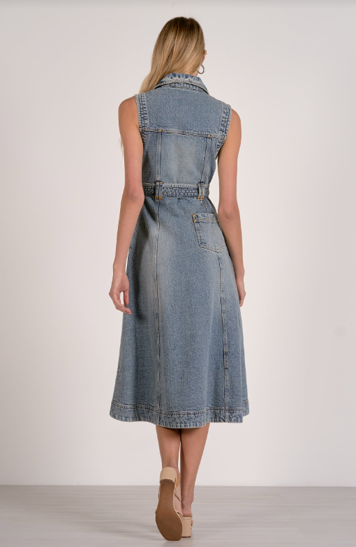 Denim Midi Dress