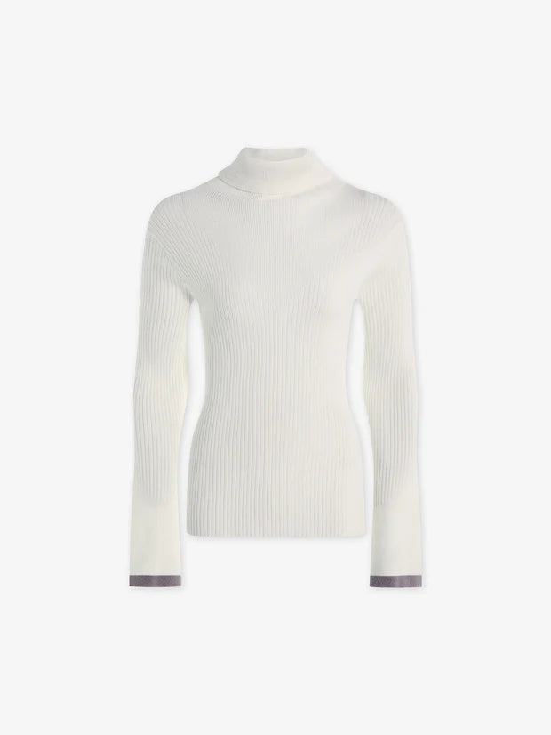 Ravena Rib Knit High Neck Top