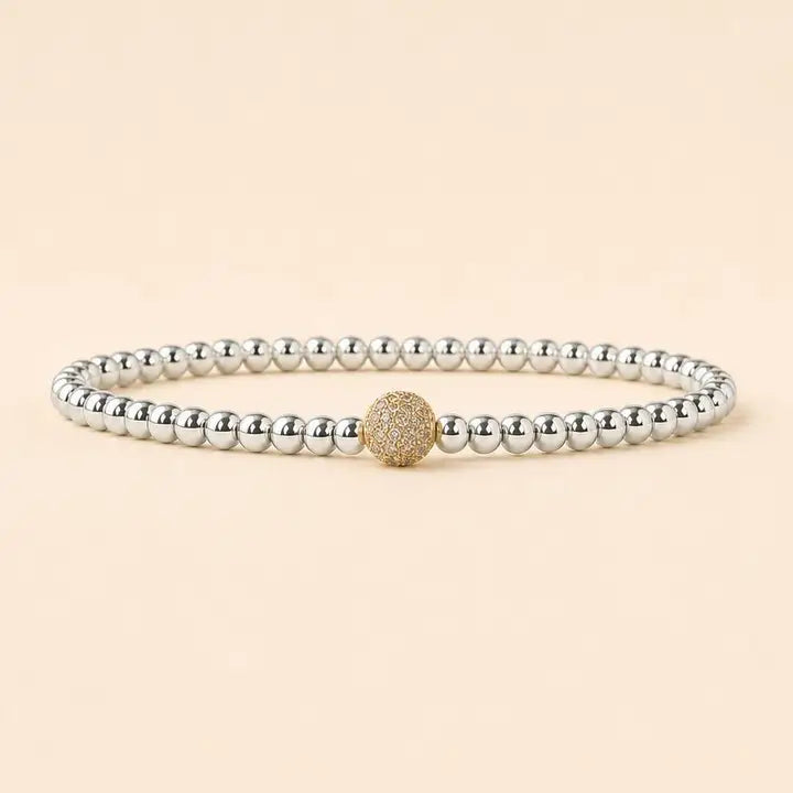 Uno Mixed Metal Bracelet