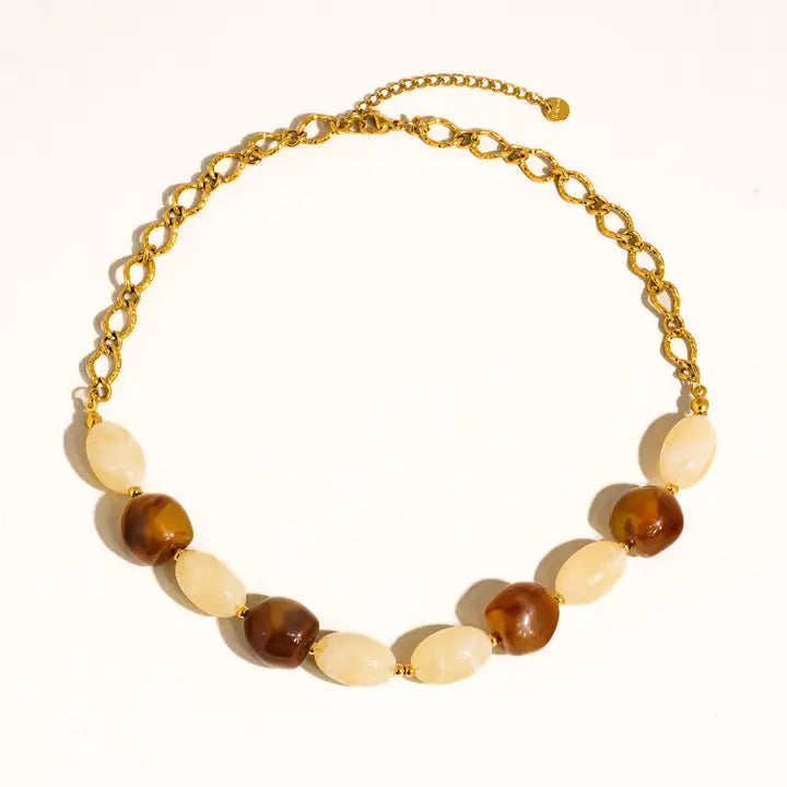 Palm Beaded Necklace