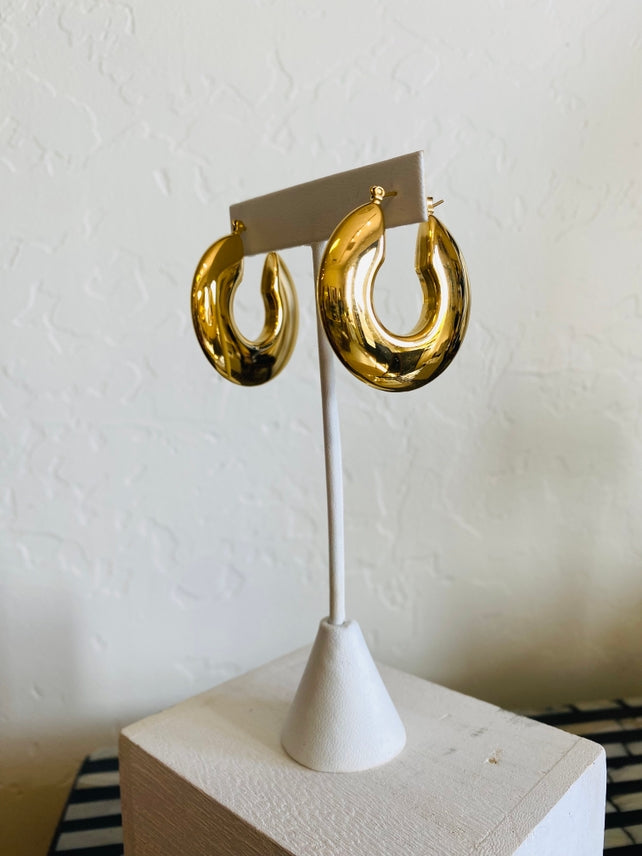 Ana Large Hoop Hollow Earrings