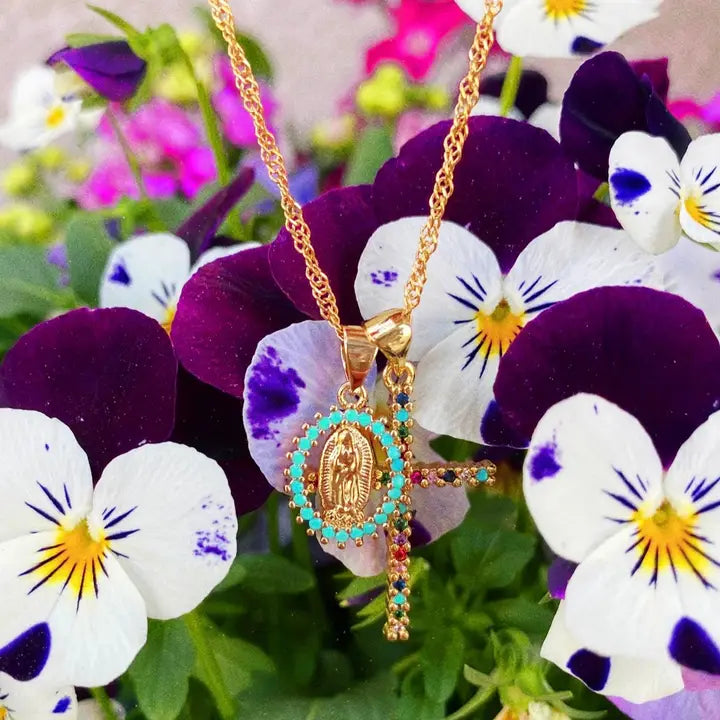 Creation Double Charm Turquoise Pendant
