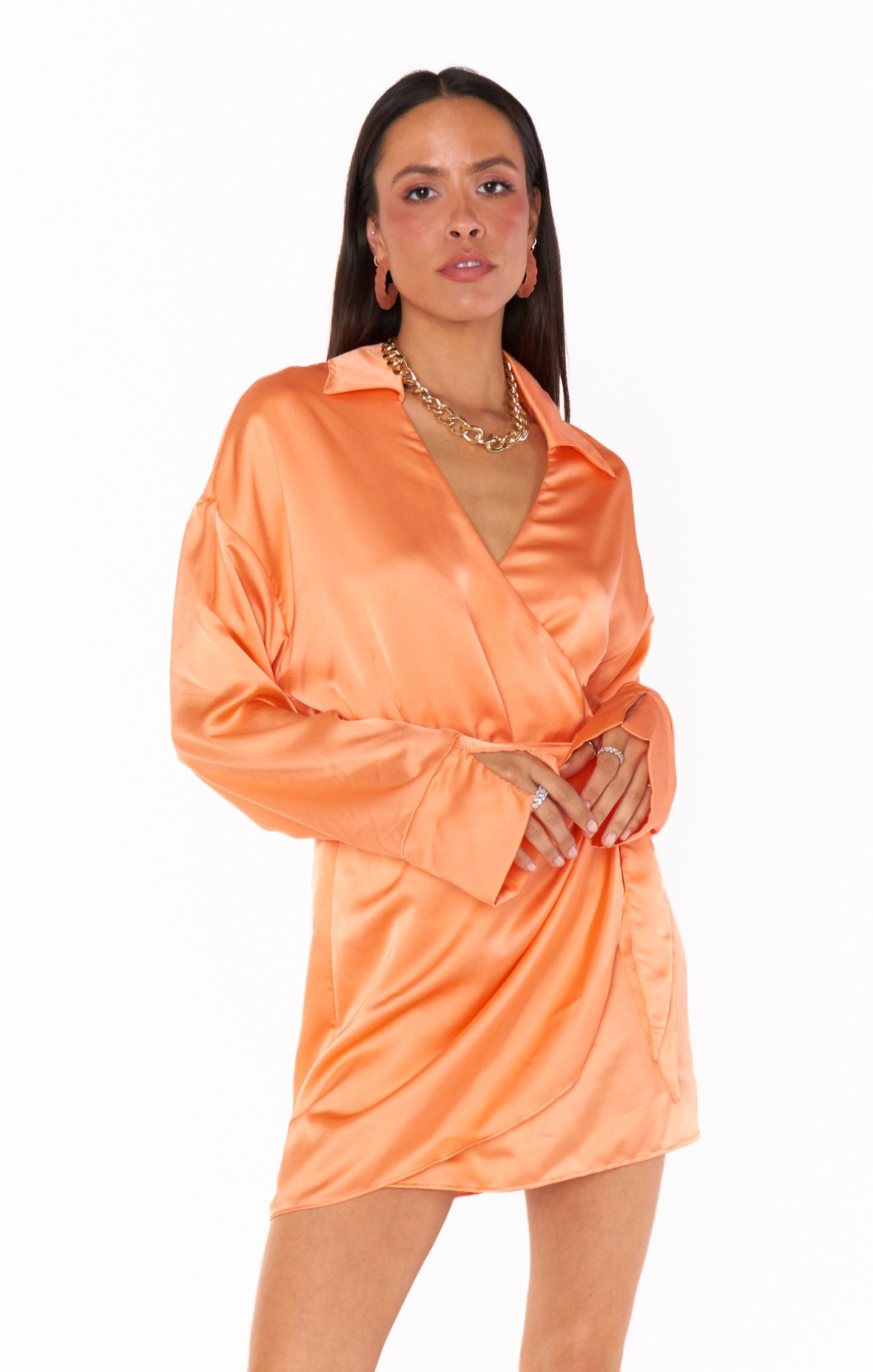 open lace back dress Mumu Clara Collared Mini Dress – Klutch