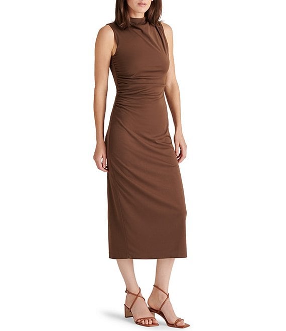 Mo Mock Neck Midi Dress