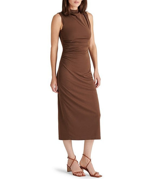 Mo Mock Neck Midi Dress