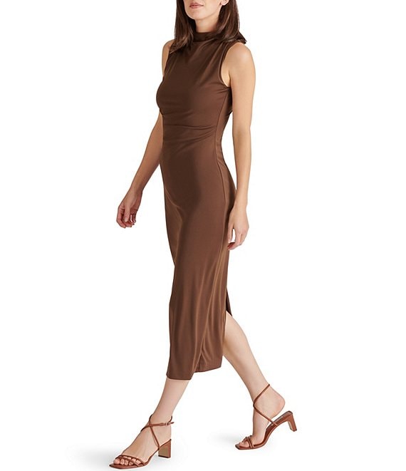 Mo Mock Neck Midi Dress