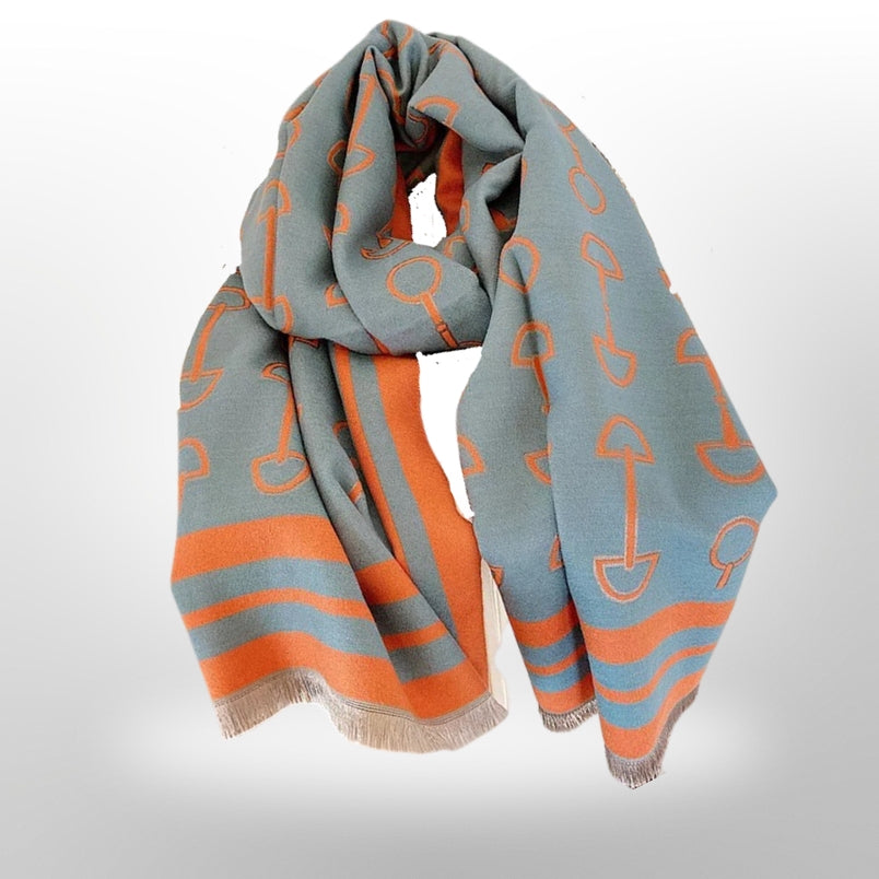 Snaffle Bit Wool Blend Scarf