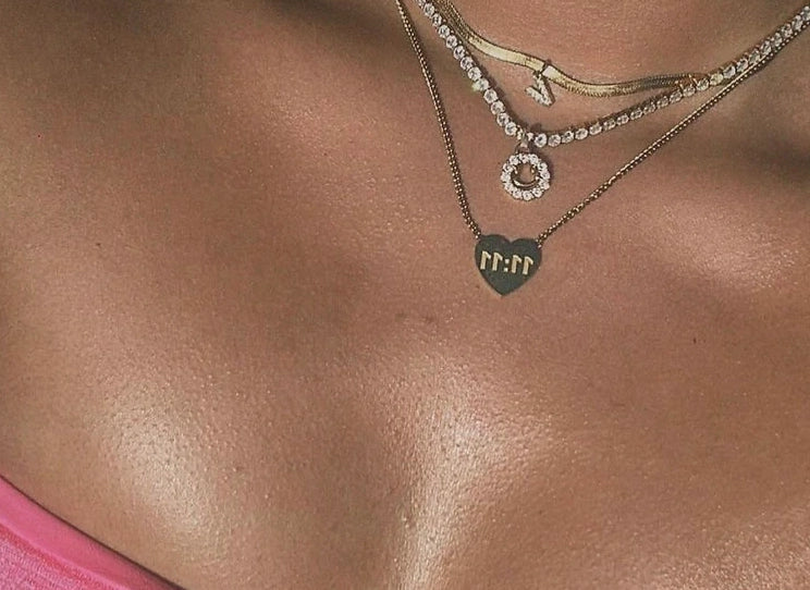 11:11 Heart Necklace