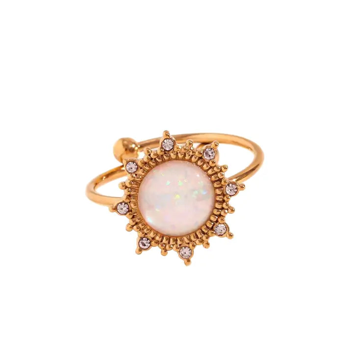 Soleil Opal Sun Ring