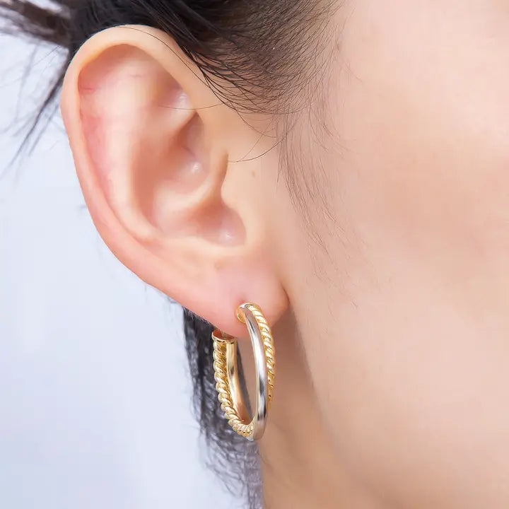 Mixed Metal Hoop