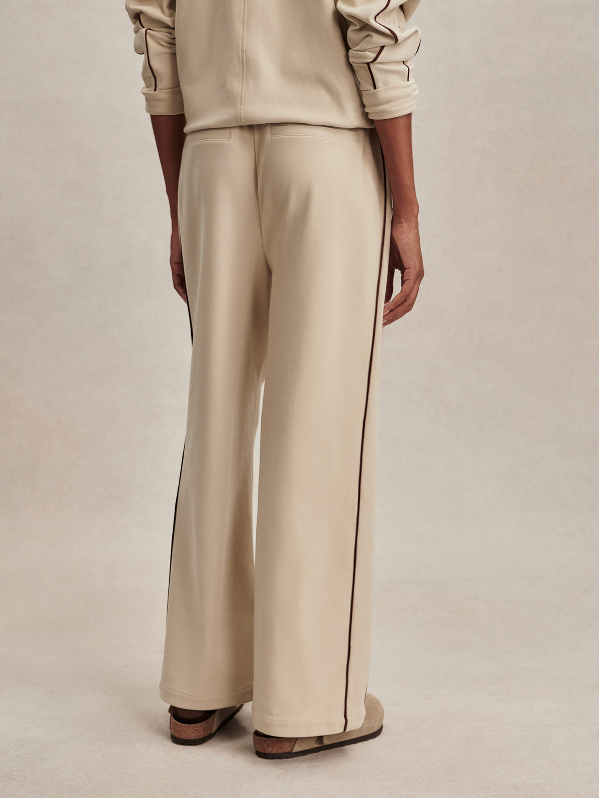Brushed Rib Wide Leg Pant 30"