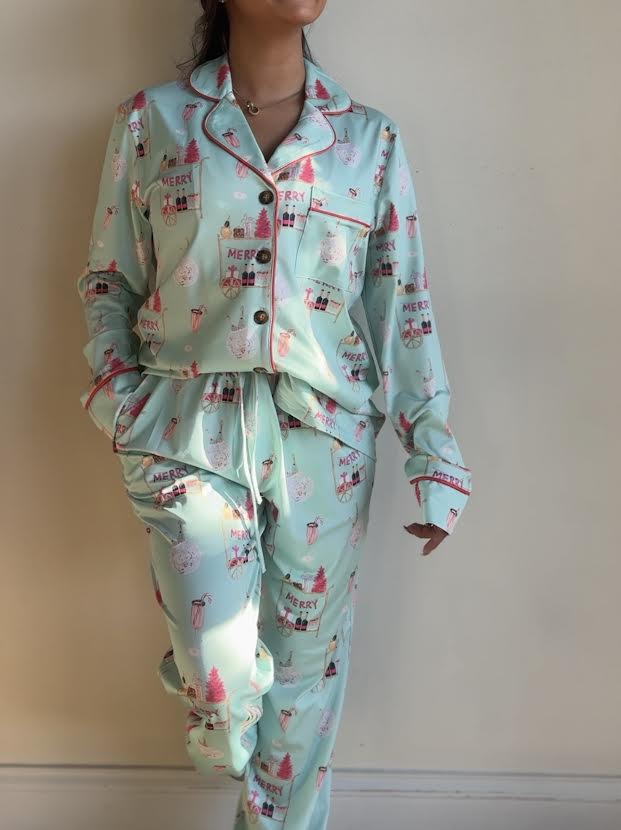 Party Bar Cart PJ Set