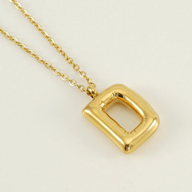 Bubble Initial Necklace