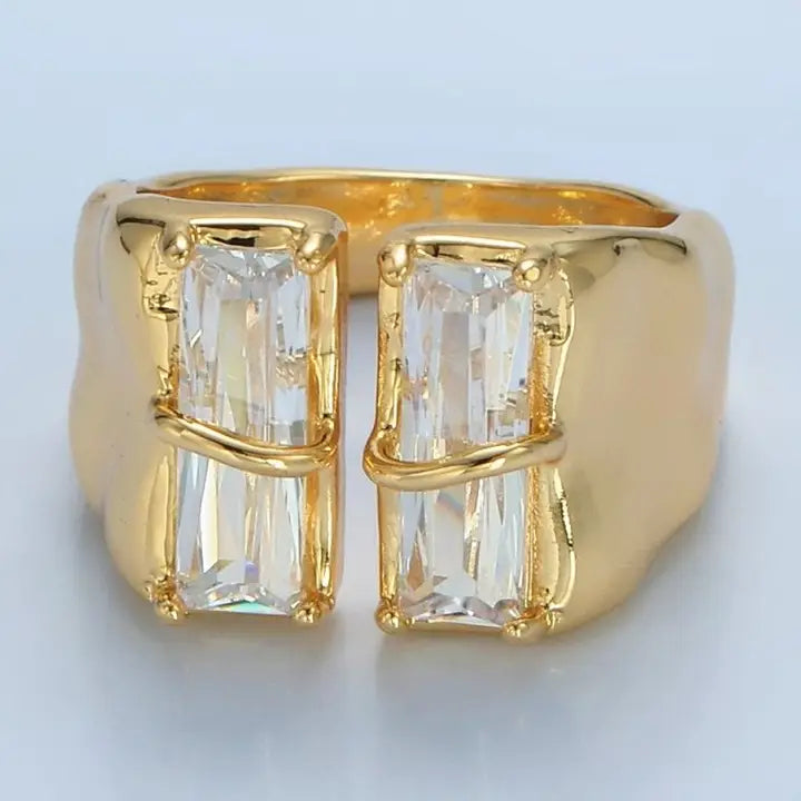 The Baguette Duet Ring
