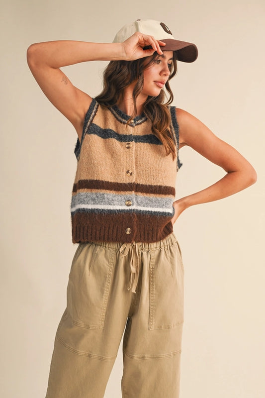 Toffee Twist Vest