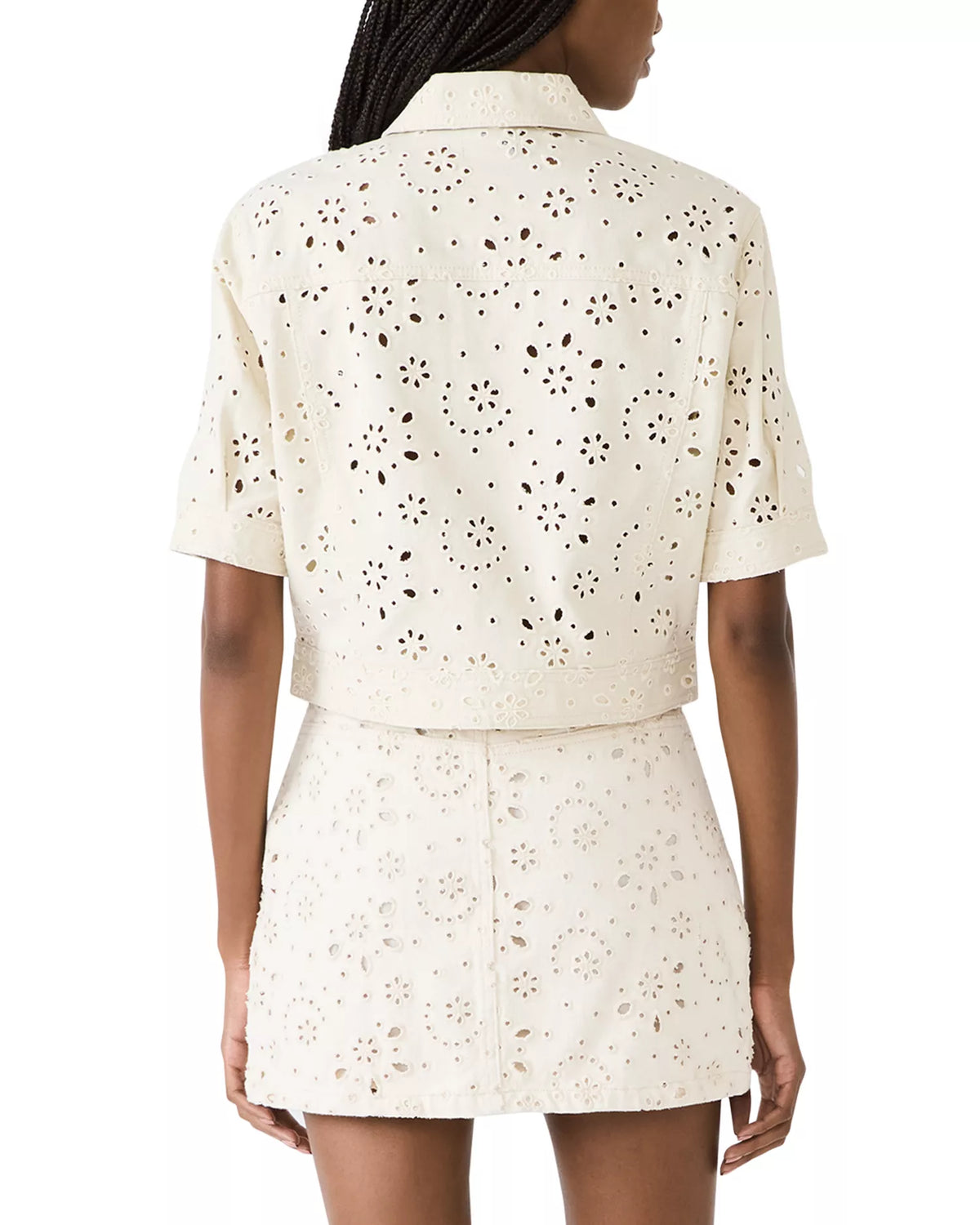 Blu Eyelet Jacket