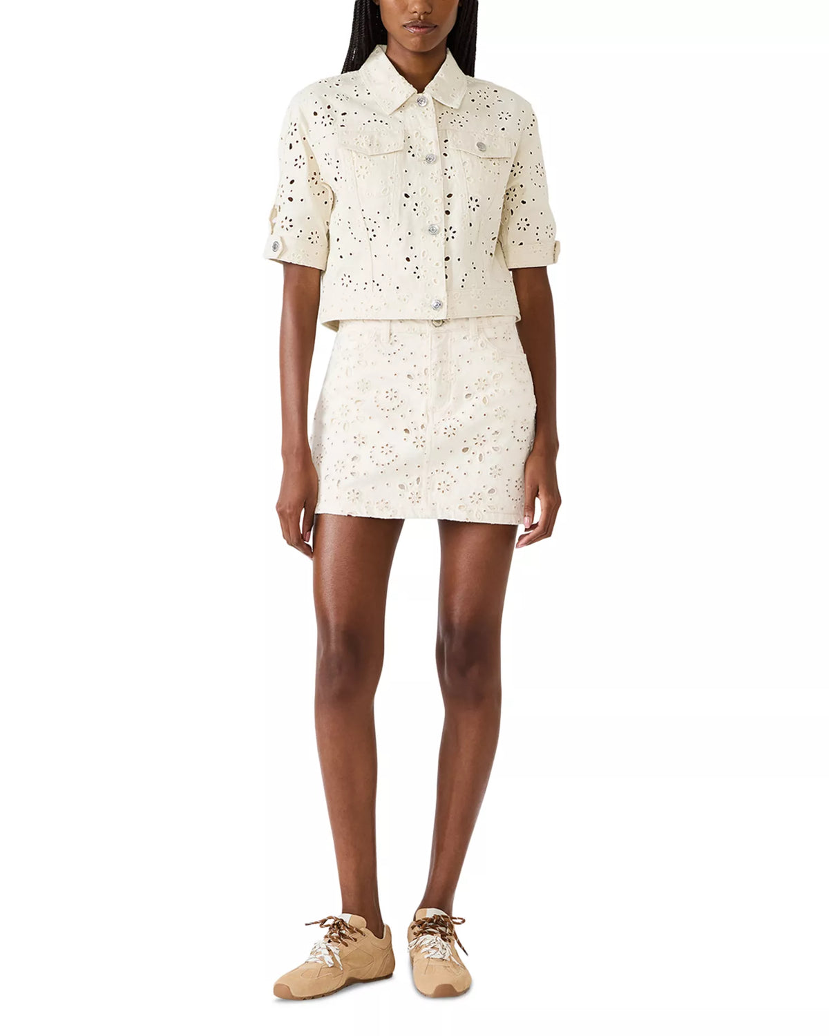 Blu Eyelet Jacket