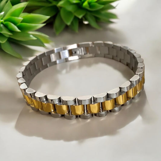 Rolly 2 Tone Bracelet