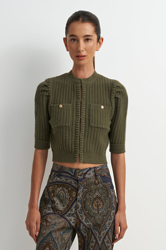 Emerald Crop Cutie Cardi